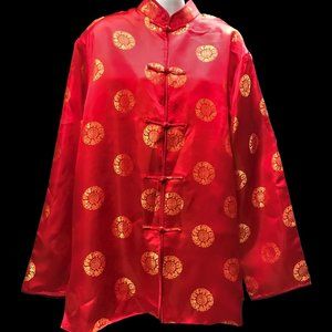 Chinese Satin Jacket Red